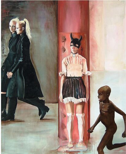 Femmina diavolo alla colonna - a Paint Artowrk by Simona Conti